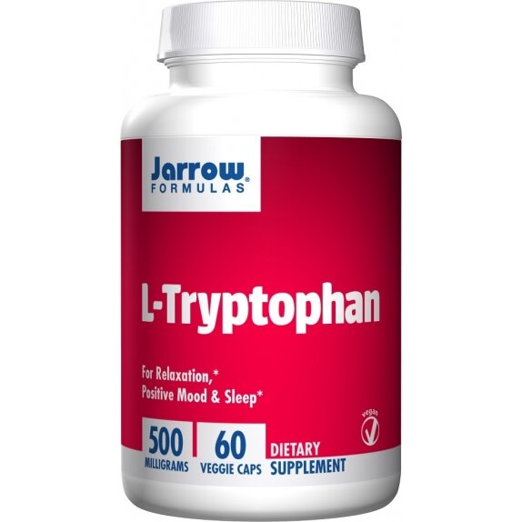 Jarrow Formulas L-Tryptophan 500mg 60 vege kapsułek cena 75,25zł