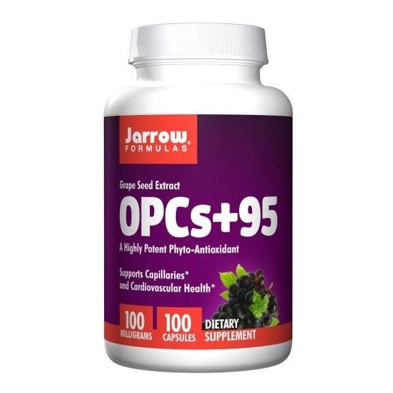 Jarrow Formulas OPCs + 95 Grape Seed Extract 100mg 100 kapsułek cena 92,49zł