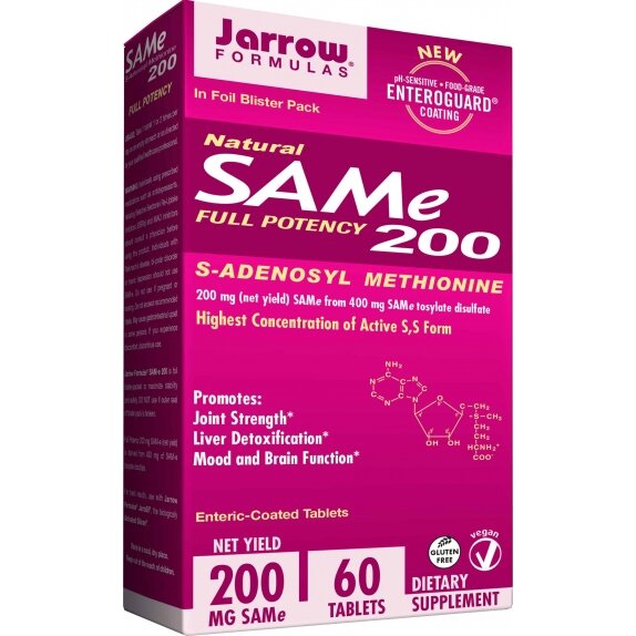 Jarrow Formulas SAMe 200 60 tabletek cena 158,00zł