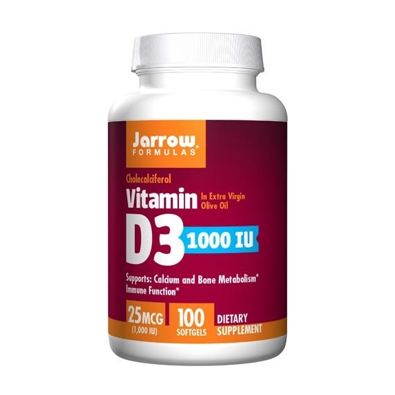 Jarrow Formulas Vitamin D3 1000 IU 100 żelowych kapsułek cena 29,99zł