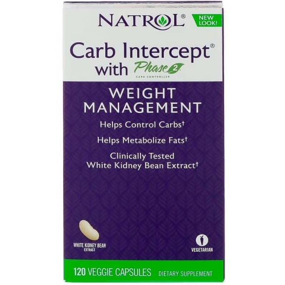 Natrol Carb Intercept 120 vege kapsułek cena 110,99zł