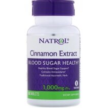Natrol Cinnamon Extract 1000mg 80 tabletek