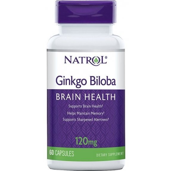 Natrol Ginkgo Biloba 120mg 60 kapsułek cena 58,79zł