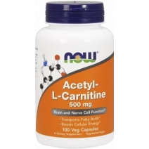 NOW Foods Acetyl-L-Carnitine 500mg 100 vege kapsułek