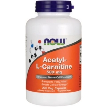 NOW Foods Acetyl-L-Carnitine 500mg 200 vege kapsułek