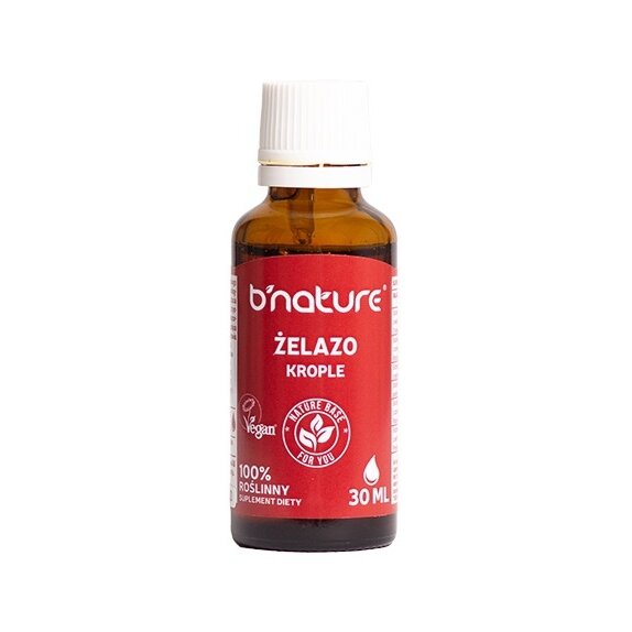 B'Nature Żelazo krople 30ml cena 75,00zł