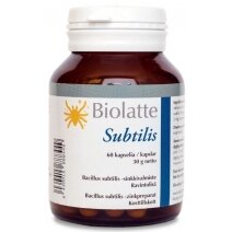Biolatte Subtilis (Bakterie, Cynk) 60 kapsułek