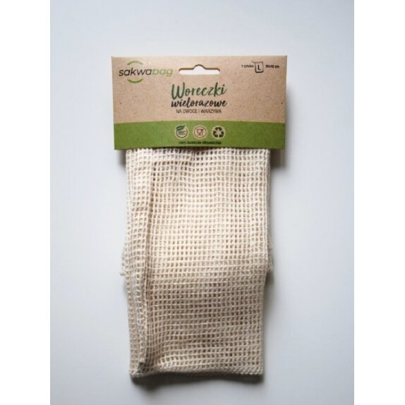 Sakwabag woreczek wielorazowy rozmiar L 30x40 cm cena €3,48