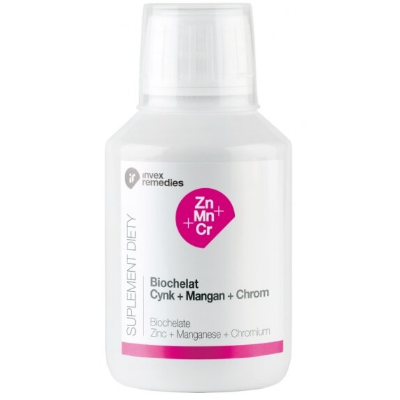 Biochelat Cynk+Mangan+Chrom 150 ml Invex Remedies cena 36,90zł