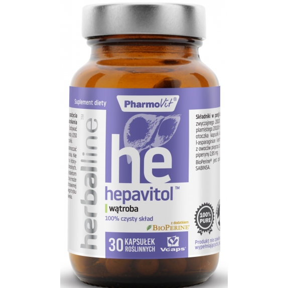Herballine Hepavitol 30 kapsułek Pharmovit cena 24,90zł