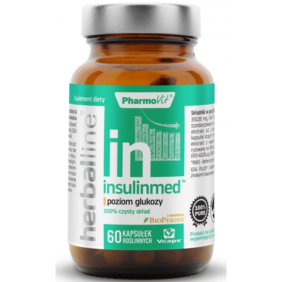 Pharmovit herballine Insulinmed 60 kapsułek  cena 41,89zł