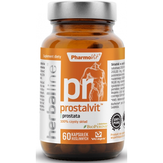 Pharmovit Herballine Prostalvit 60 kapsułek  cena 10,88$