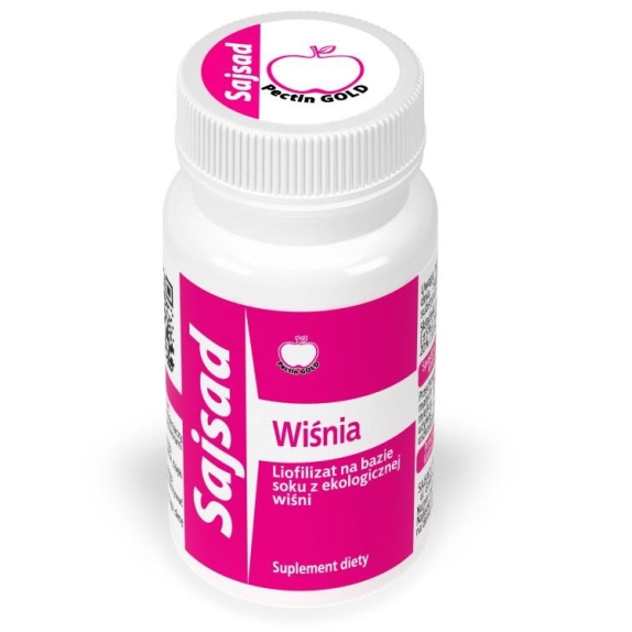 Sajsad liofilizat na bazie soku z ekologicznej wiśni 300mg 60 kapsułek cena 95,00zł