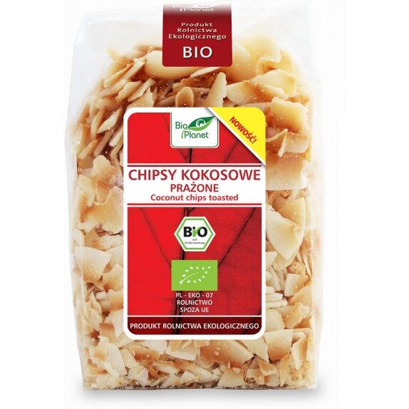 Chipsy kokosowe prażone 150 g Bio Planet cena 6,99zł