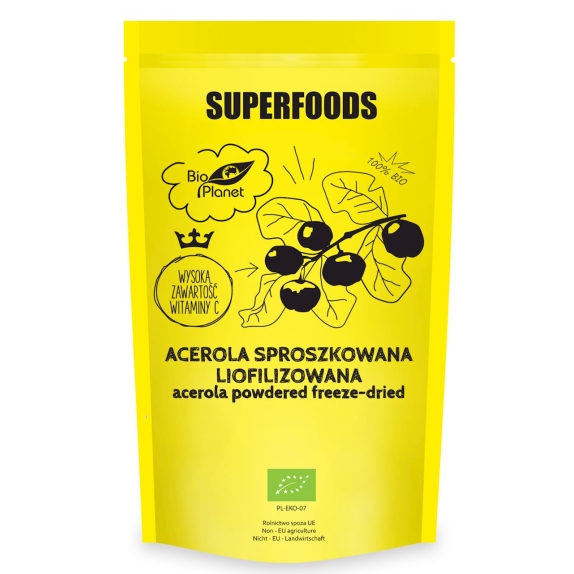 Acerola sproszkowana liofilizowana 100 g BIO Bio Planet  cena 41,99zł