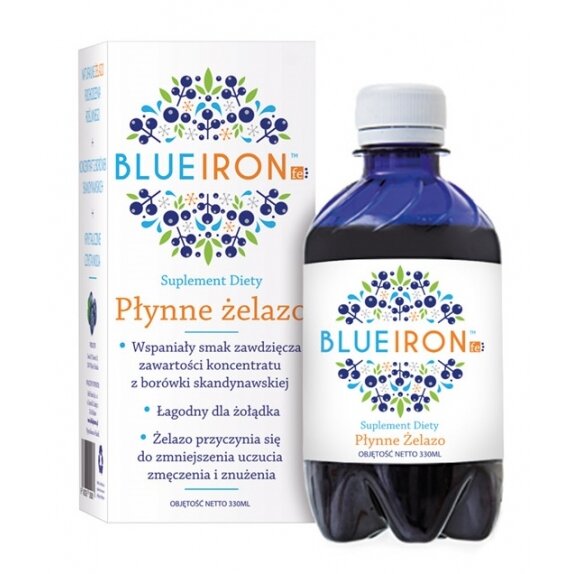 Żelazo w płynie 300 ml Blue Iron cena 62,19zł