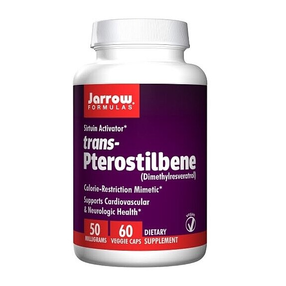 Jarrow Formulas trans-Pterostilbene 50 mg 60 vege kapsułek cena 26,81$