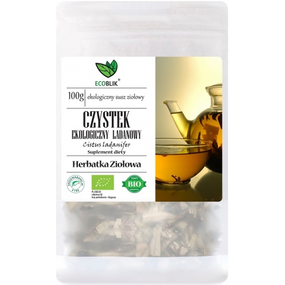 EcoBlik Czystek Ladanowy BIO 100 g cena 11,90zł