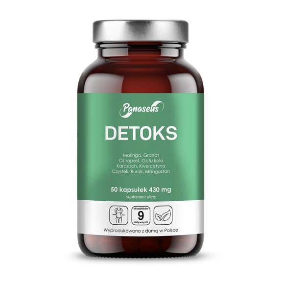 Panaseus Detoks 50 kapsułek Yango cena 9,42$