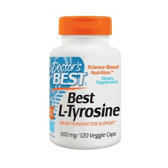 Best L-Tyrosine 500 mg 120 kapsułek Doctor's Best cena 70,69zł