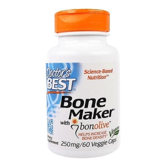 Bone Maker with Bonolive 250 mg 60 vege kapsułek Doctor's Best cena 129,75zł