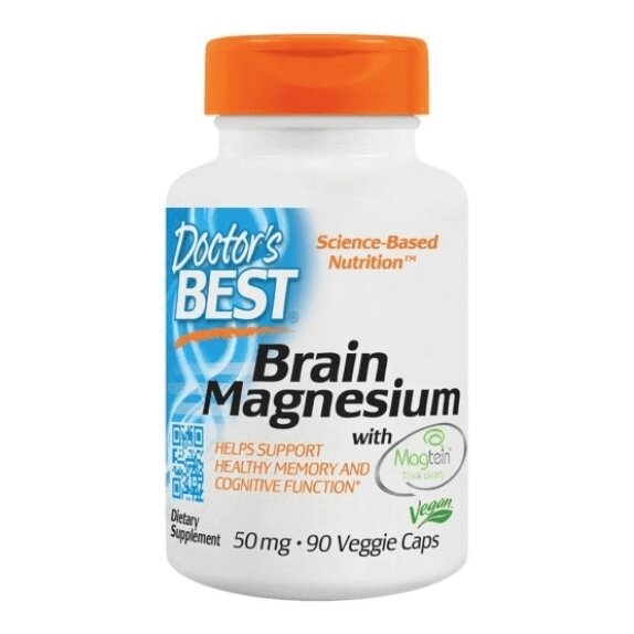 Brain Magnesium with Magtein 50 mg 90 vege kapsułek Doctor's Best cena 173,65zł