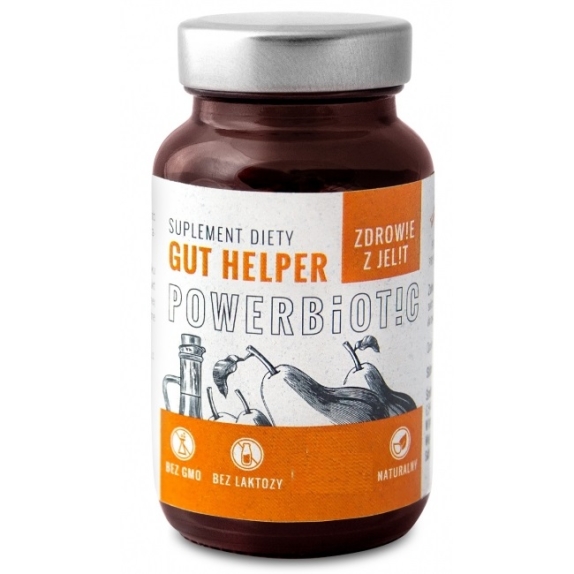 Powerbiotic Gut Helper Ocet gruszkowy 60 kapsułek Ecobiotics cena 110,00zł