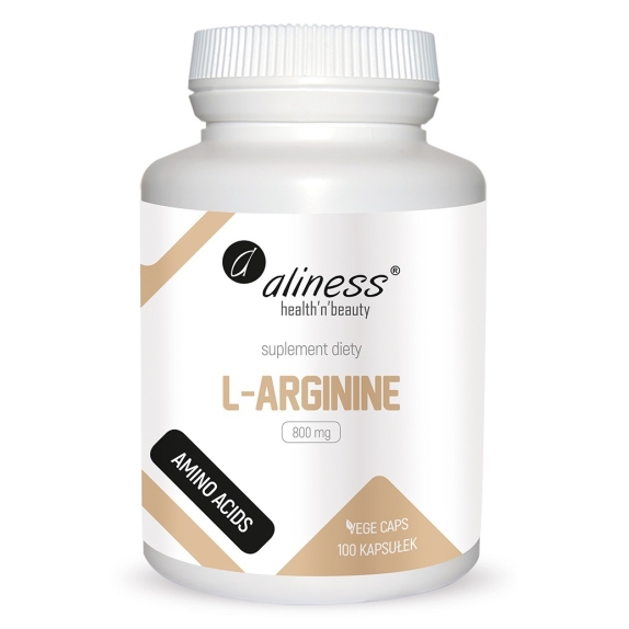 Aliness l-arginine 100 vege kapsułek cena 32,90zł