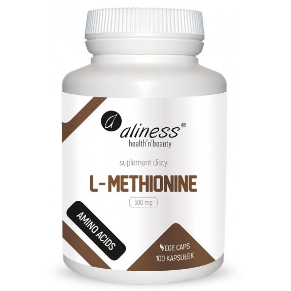 Aliness L-methionine 100 vege kapsułek cena 38,90zł
