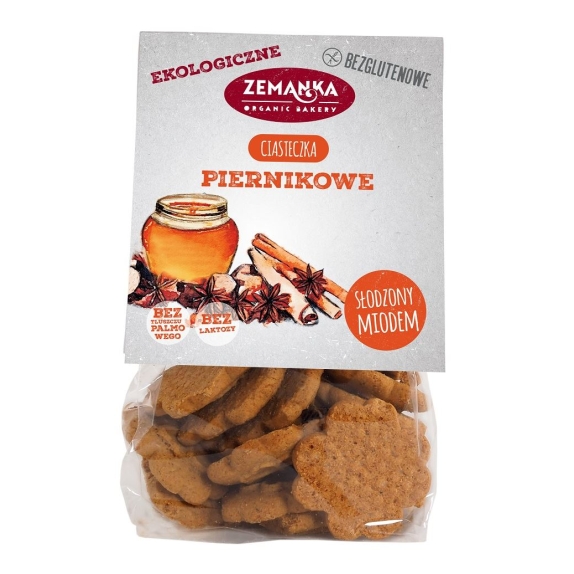 Ciastka piernikowe bezglutenowe BIO 100 g Zemanka cena 8,90zł