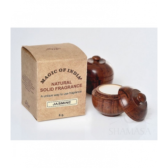 Shamasa naturalne perfumy w kremie JASMINE w ręcznie robionym pudełku 6g cena 32,90zł