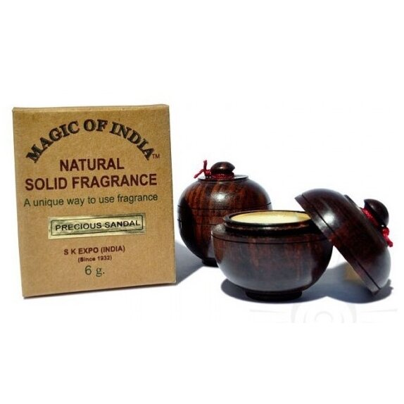 Shamasa naturalne perfumy w kremie PRECIOUS SANDAL w ręcznie robionym pudełku 6g cena 35,49zł