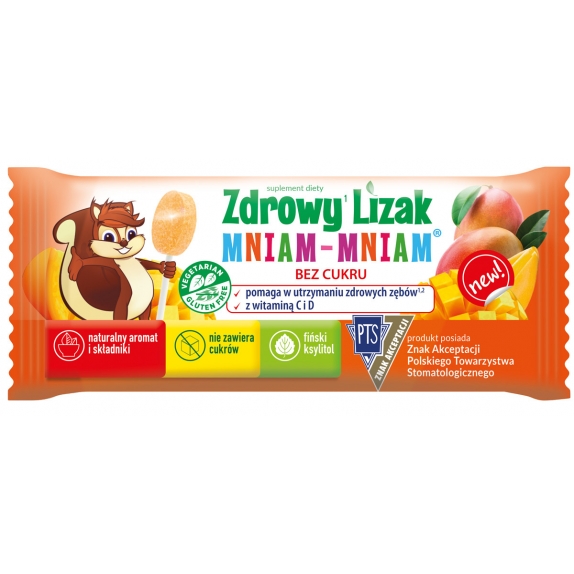 Zdrowy lizak mniam-mniam mango 40 sztuk Starpharma cena 85,00zł