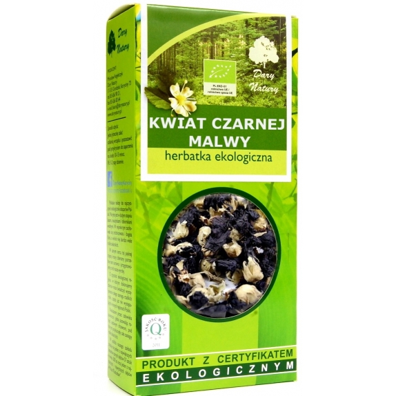 Herbatka z kwiatu czarnej malwy 25 g Dary Natury cena 7,30zł