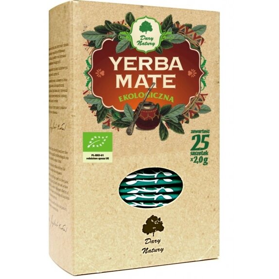 Yerba Mate 25 saszetek BIO Dary Natury cena €2,19