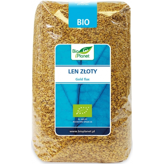 Len złoty 1 kg BIO Bio Planet  cena 18,09zł