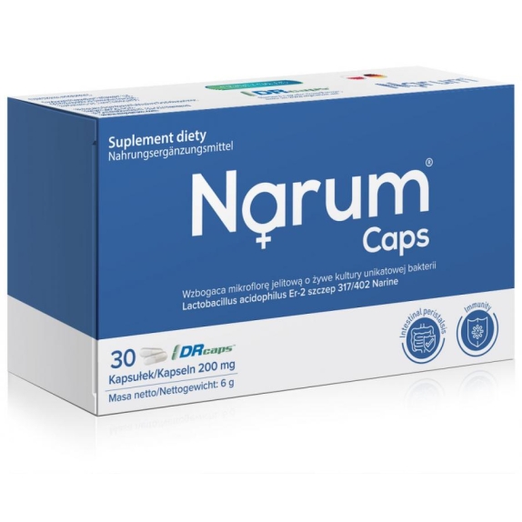 Narum 200 mg 30 kapsułek cena 46,55zł