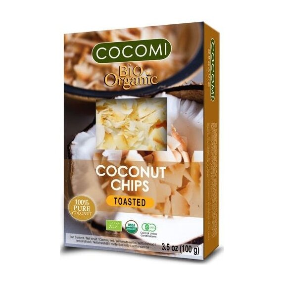 Chipsy kokosowe prażone BIO 100g Cocomi cena 3,03zł
