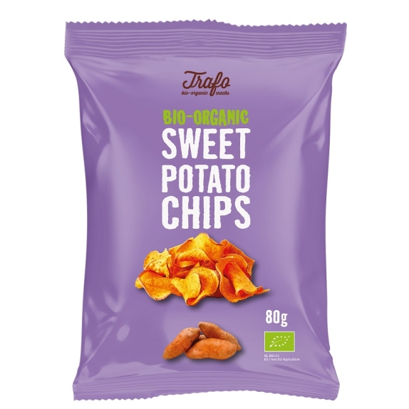 Chipsy z batatów smażone na oleju słonecznikowym BIO 80g Trafo  cena 15,45zł