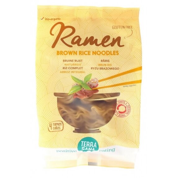 Makaron Ramen z ryżu brązowego 280 g BIO Terrasana  cena 27,69zł