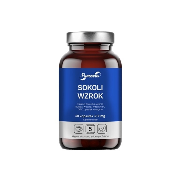 Yango Panaseus Sokoli Wzrok 519 mg 50 kapsułek cena 9,69$