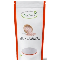 NatVita sól Kłodawska naturalna niejodowana kamienna różowa mielona (2kg) 2000g cena 12,00zł