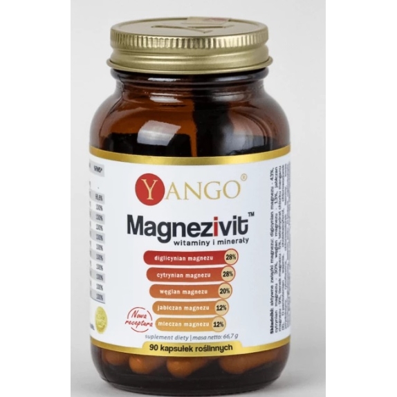 Yango Magnezivit witaminy i minerały 90 kapsułek cena 46,90zł