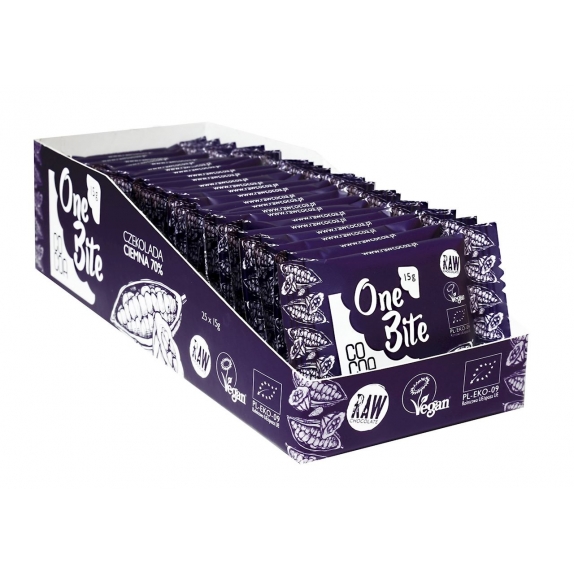 Cocoa one bite czekolada gorzka 70% 15 g BIO cena 5,55zł