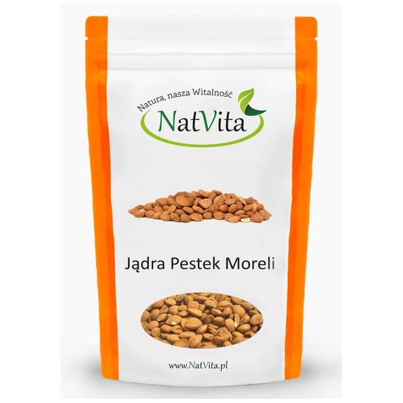 Jądra pestek moreli gorzkie B17 650 g Natvita  cena 12,66$