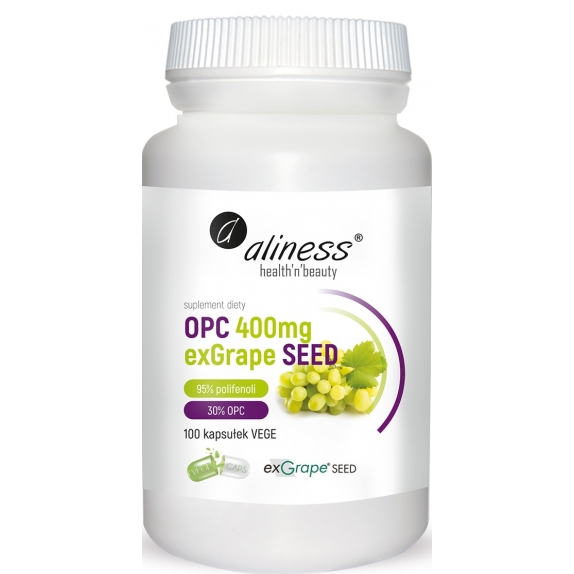 Aliness OPC exGrapeSeeds 400 mg 100 kapsułek cena 54,90zł