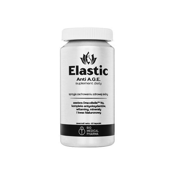 Elastic 60 kapsułek Bio Medical Pharma data ważności 11.2024 PROMOCJA! cena 57,99zł