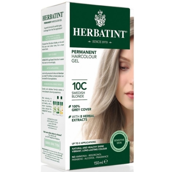 Farba 10C jasny szwedzki blond 150 ml Herbatint  cena 14,23$