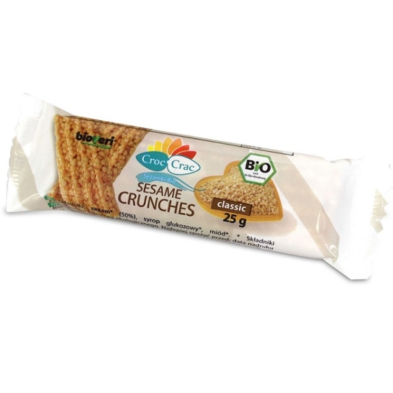 Sezamki croc-crac z dodatkiem miodu 25 g Bioveri cena 2,09zł