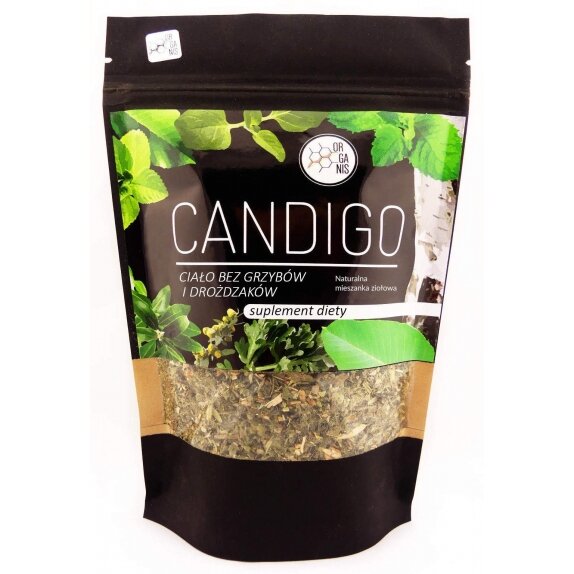 CANDIDA ALBICANS | CANDIGO 100g Naturalna Mieszanka Ziołowa Organis  cena 12,69$